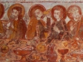 Église de Savigny - La Cène - personnages à la droite du Christ © Annie Drieu