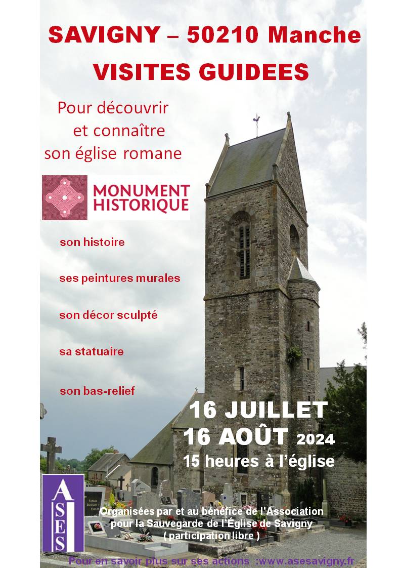 Affiche des visites guidées estivales 2024