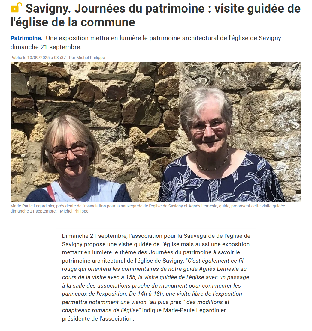 Annonce de la journée du 21 septembre 2025